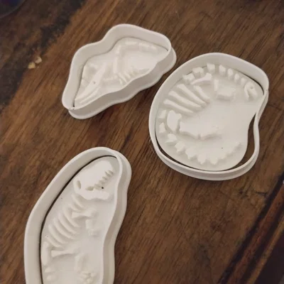 Bộ Khuôn Cắt Bánh Quy Khủng Long | 5 Mẫu STL Cho In 3D