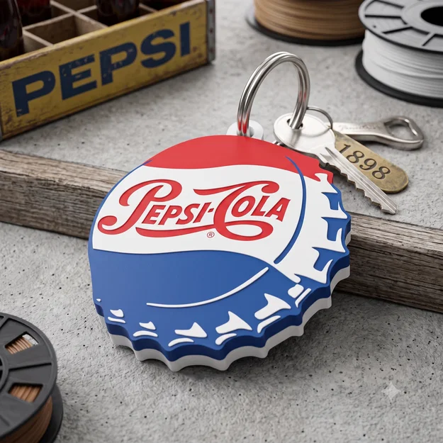 HypeTag — Móc khóa / Mặt dây chuyền Pepsi Cola - Image 1