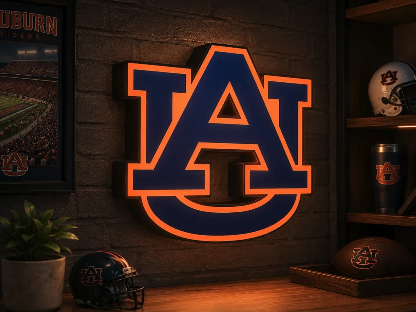 Hộp Đèn LED Auburn | File 3MF In 3D Đa Màu Sắc - Image 1