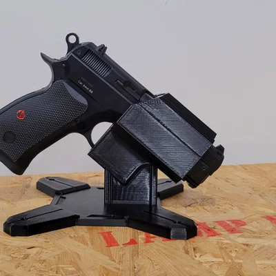 Giá đỡ 3D trưng bày súng airsoft CZ 75 chắc chắn, thẩm mỹ