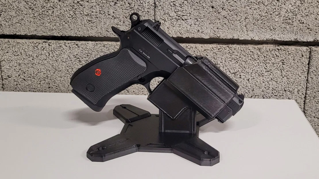 Giá đỡ 3D trưng bày súng airsoft CZ 75 chắc chắn, thẩm mỹ - Image 3