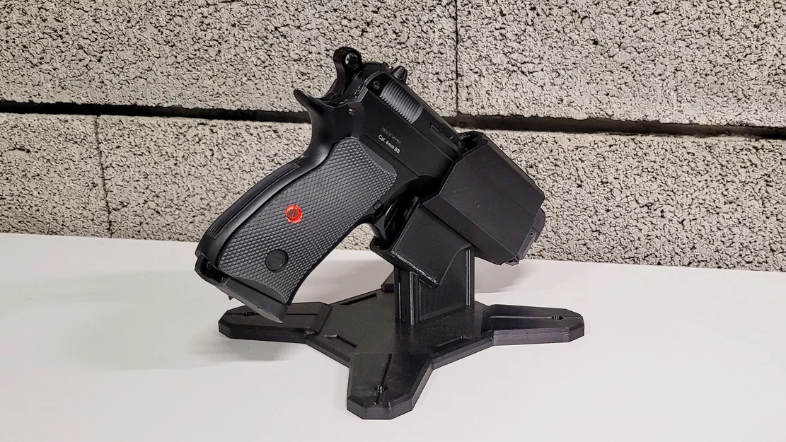 Giá đỡ 3D trưng bày súng airsoft CZ 75 chắc chắn, thẩm mỹ - Image 4
