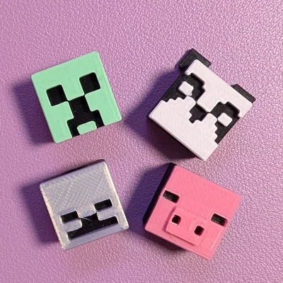 Hạt Trang Trí Dây Hoodie Hình Quái Vật Minecraft