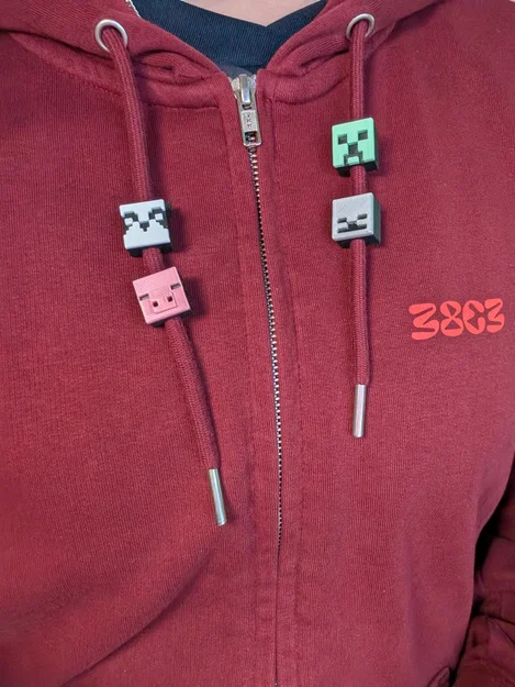 Hạt Trang Trí Dây Hoodie Hình Quái Vật Minecraft - Image 6