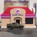 Bộ mô hình nhà hàng Taco Bell phong cách Retro - Tỉ lệ 1:64 cho mô hình Diorama - Thumbnail 5