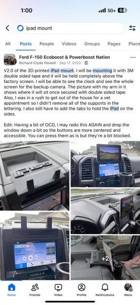 Giá đỡ iPad trên bảng táp-lô cho xe Ford F150 (2015-2020) - Image 4