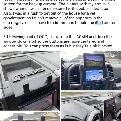 Giá đỡ iPad trên bảng táp-lô cho xe Ford F150 (2015-2020)