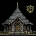 Nhà tranh kiểu tiên tộc (Elven Hutt), mô hình trang trí thị trấn - Thumbnail 1