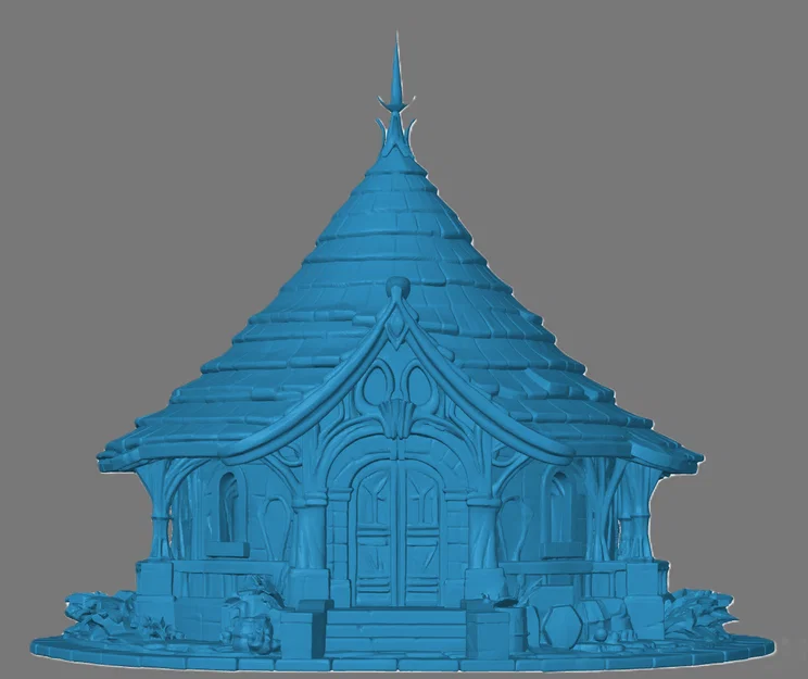 Nhà tranh kiểu tiên tộc (Elven Hutt), mô hình trang trí thị trấn - Image 2