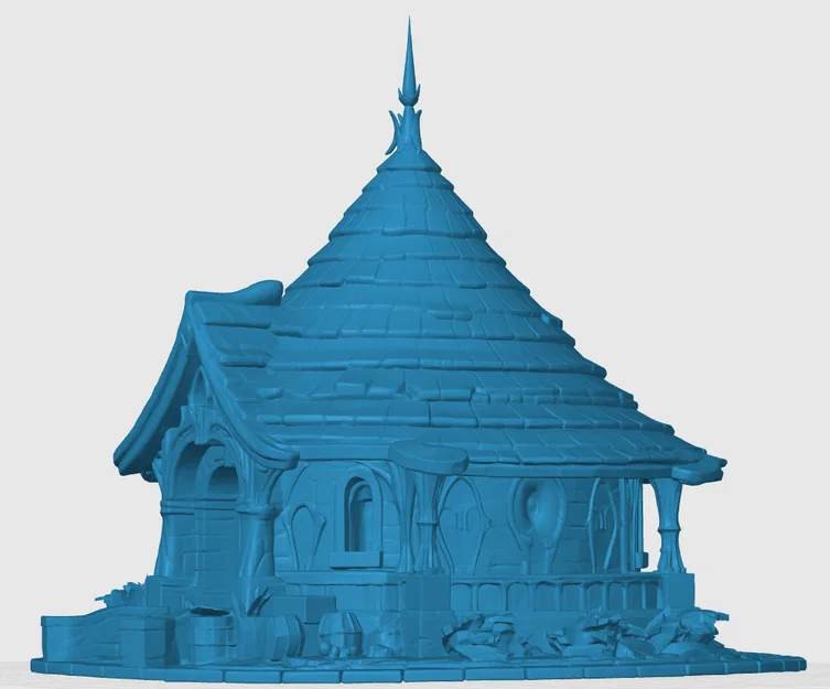 Nhà tranh kiểu tiên tộc (Elven Hutt), mô hình trang trí thị trấn - Image 3