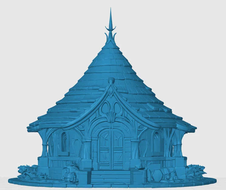 Nhà tranh kiểu tiên tộc (Elven Hutt), mô hình trang trí thị trấn - Image 4