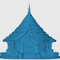 Nhà tranh kiểu tiên tộc (Elven Hutt), mô hình trang trí thị trấn - Thumbnail 4