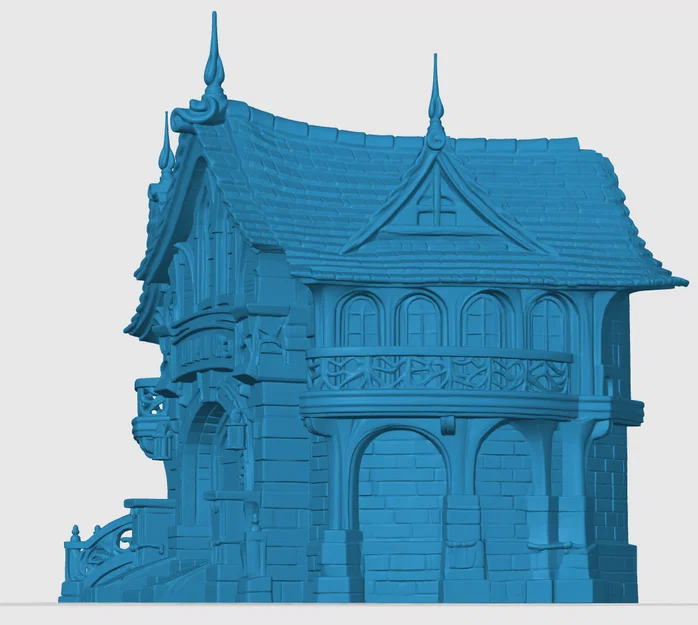 Trạm Giao Dịch Của Tộc Elf, Mô Hình Cảnh Trí Thị Trấn - Image 3