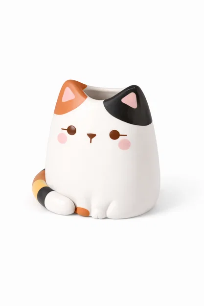 Chậu hoa hình mèo - Cat Vase - Image 1