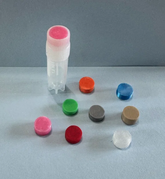 Nút màu nắp ống Cryovial Nunc 1.8mL (375418) cho lưu trữ LN2 - Image 1