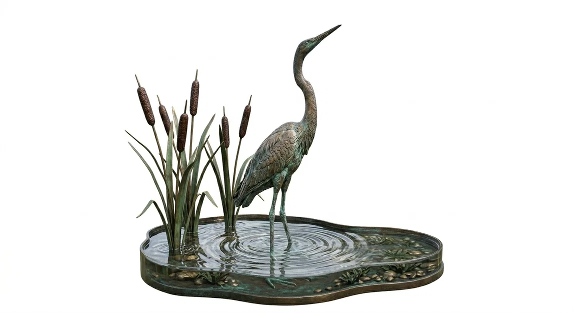 Mô hình 3D trang trí Peaceful Egret tinh xảo cho không gian sống - Image 1