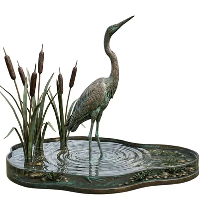 Mô hình 3D trang trí Peaceful Egret tinh xảo cho không gian sống