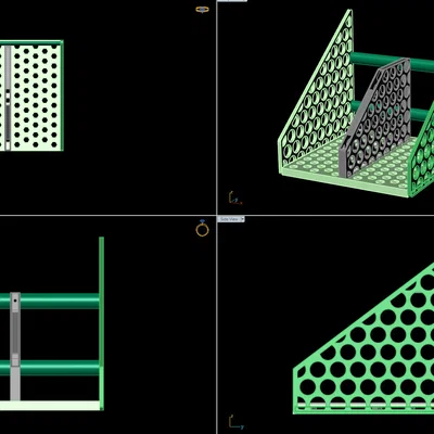 Mẫu kệ đựng sách và tài liệu in 3D thông minh
