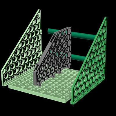 Mẫu kệ đựng sách và tài liệu in 3D thông minh