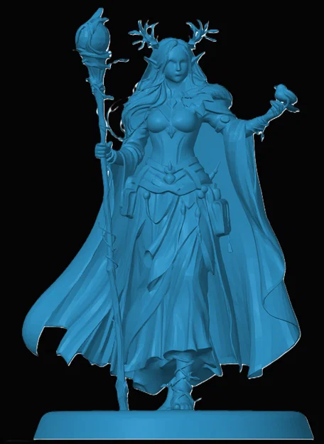 Mô hình Elvin Druid cho game nhập vai - Image 1