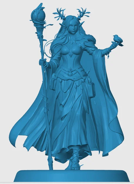 Mô hình Elvin Druid cho game nhập vai - Image 3