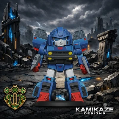 Mô hình Skids Transformers phong cách Chibi để bàn độc đáo