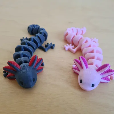 Mô hình Axolotl khớp nối (Đa sắc màu)