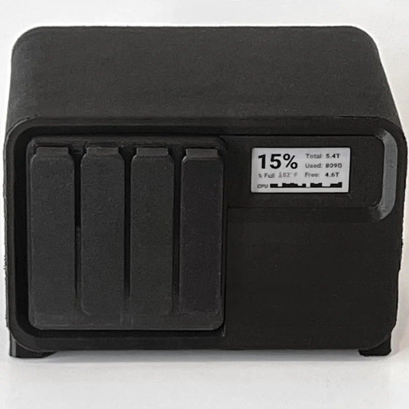 Raspberry Pi NAS Case (bản remix màn hình e-Ink)