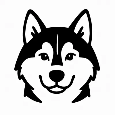 Móc khóa hình chú chó Husky xinh xắn - In 3D dễ dàng - Image 2