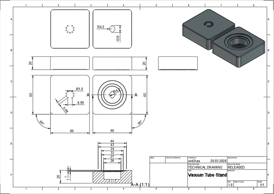 Giá đỡ đèn điện tử - KT88 - EL34 - 12AX7 - Image 8