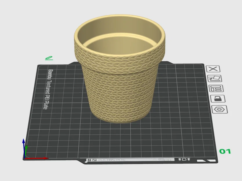 Chậu Cây Họa Tiết Đan Móc (Crochet Style Planter Pot) - Image 4