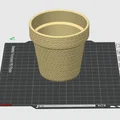 Chậu Cây Họa Tiết Đan Móc (Crochet Style Planter Pot) - Thumbnail 4