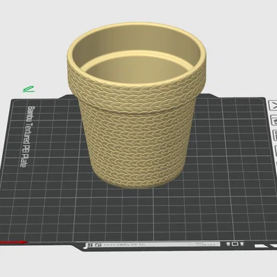 Chậu Cây Họa Tiết Đan Móc (Crochet Style Planter Pot)