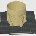 Chậu Cây Họa Tiết Đan Móc (Crochet Style Planter Pot) - Thumbnail 5