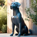 Tượng điêu khắc chó Labrador tối giản, Mô hình Labrador trang trí - Thumbnail 1