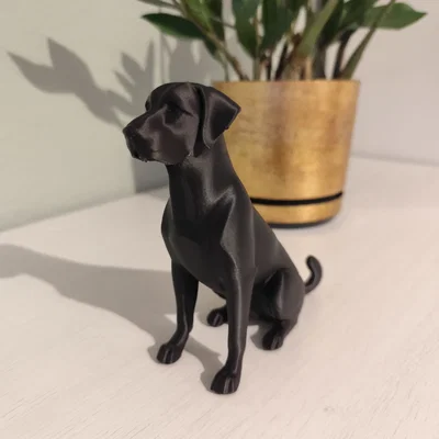 Tượng điêu khắc chó Labrador tối giản, Mô hình Labrador trang trí