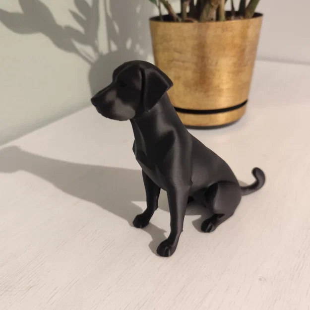 Tượng điêu khắc chó Labrador tối giản, Mô hình Labrador trang trí - Image 5
