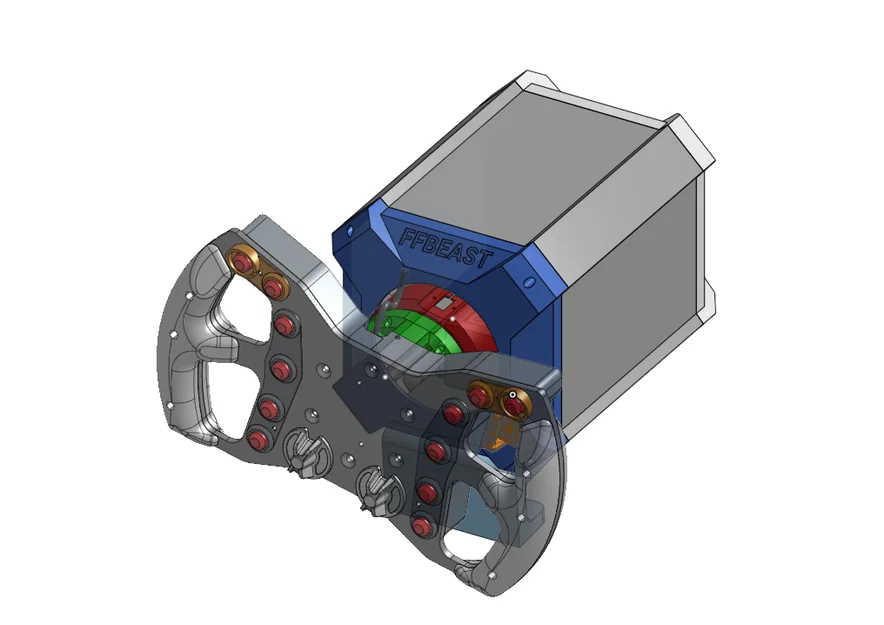 FFBEAST Base: Khung vỏ in 3D cho hệ thống Simracing Direct Drive - Image 1