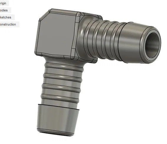 Khớp nối góc 90 độ cho ống tưới Gardena 13mm (In 3D) - Image 1