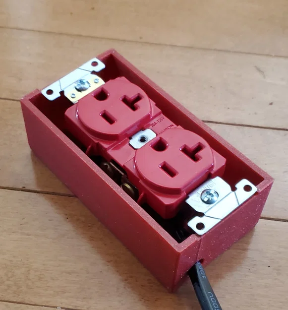 Hộp ổ cắm điện đơn (Single gang outlet box) - Image 1