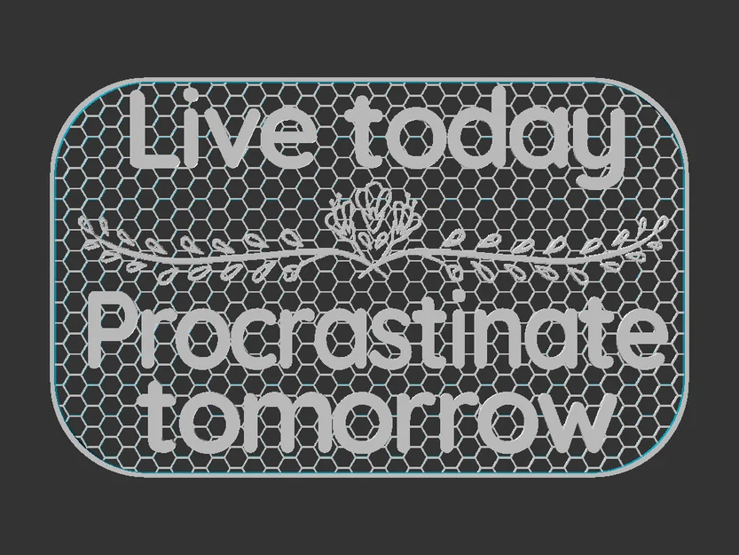 Bảng hiệu "Procrastinate Tomorrow" (Trì hoãn đến ngày mai) - Image 2