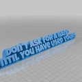 Biển tên để bàn tạo động lực in 3D độc đáo - Thumbnail 1