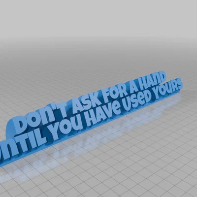 Biển tên để bàn tạo động lực in 3D độc đáo