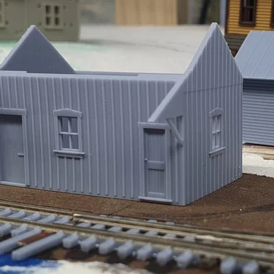 Mô hình nhà ga N scale depot cho sa bàn đường sắt thu nhỏ
