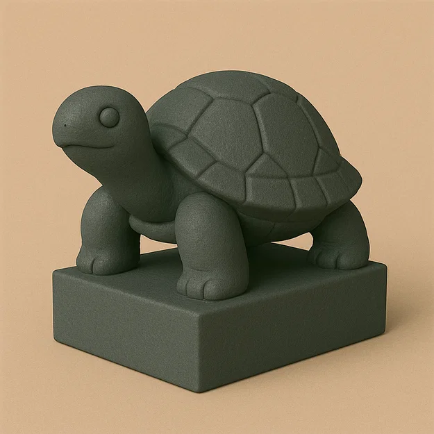Mô hình chú rùa nhỏ dễ thương (Cute lil' turtle) trang trí bàn học - Image 1