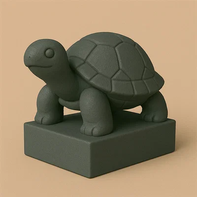 Mô hình chú rùa nhỏ dễ thương (Cute lil' turtle) trang trí bàn học