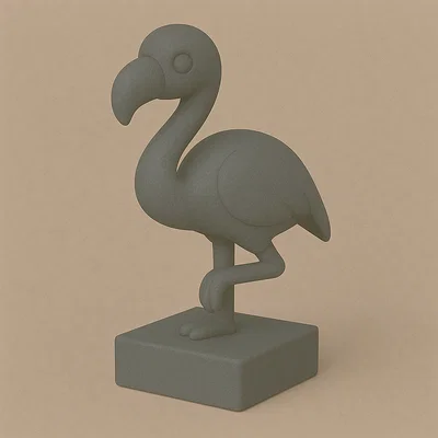 Mô hình chim hồng hạc Cute lil' Flamingo trang trí bàn làm việc