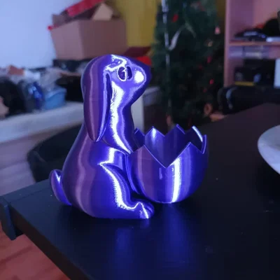 Mô hình in 3D chú thỏ Phục Sinh giữ trứng (Easter Bunny with Egg) độc đáo