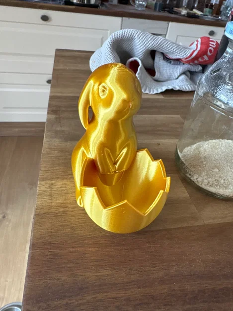 Mô hình in 3D chú thỏ Phục Sinh giữ trứng (Easter Bunny with Egg) độc đáo - Image 4