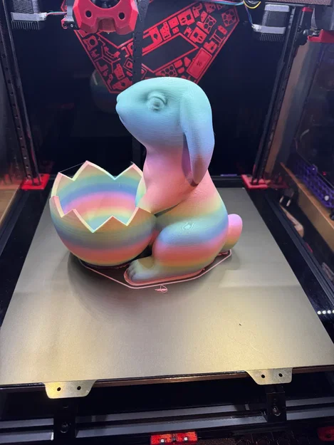 Mô hình in 3D chú thỏ Phục Sinh giữ trứng (Easter Bunny with Egg) độc đáo - Image 5